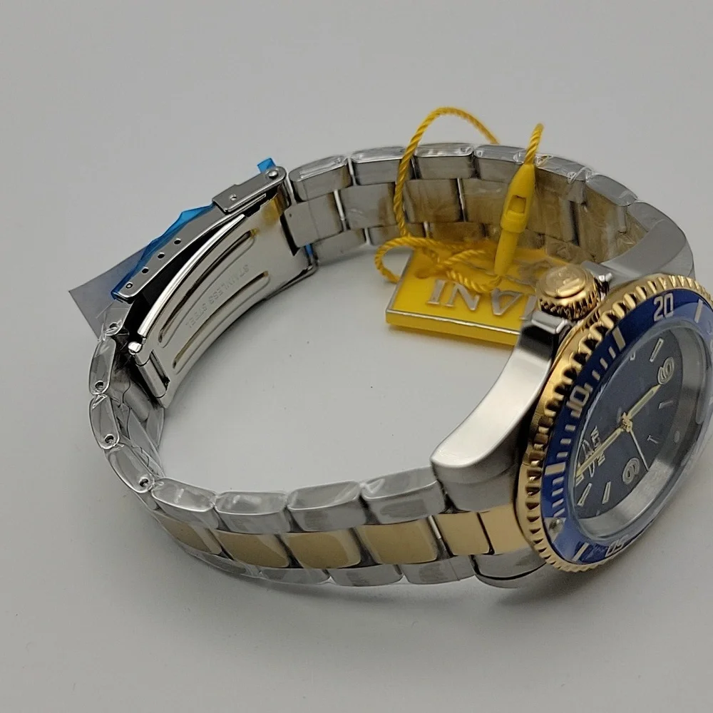 NEW 69476 Invicta Specialty Rowan Men's Watch - 40mm, Gold Steel 3 Link Bracelet
